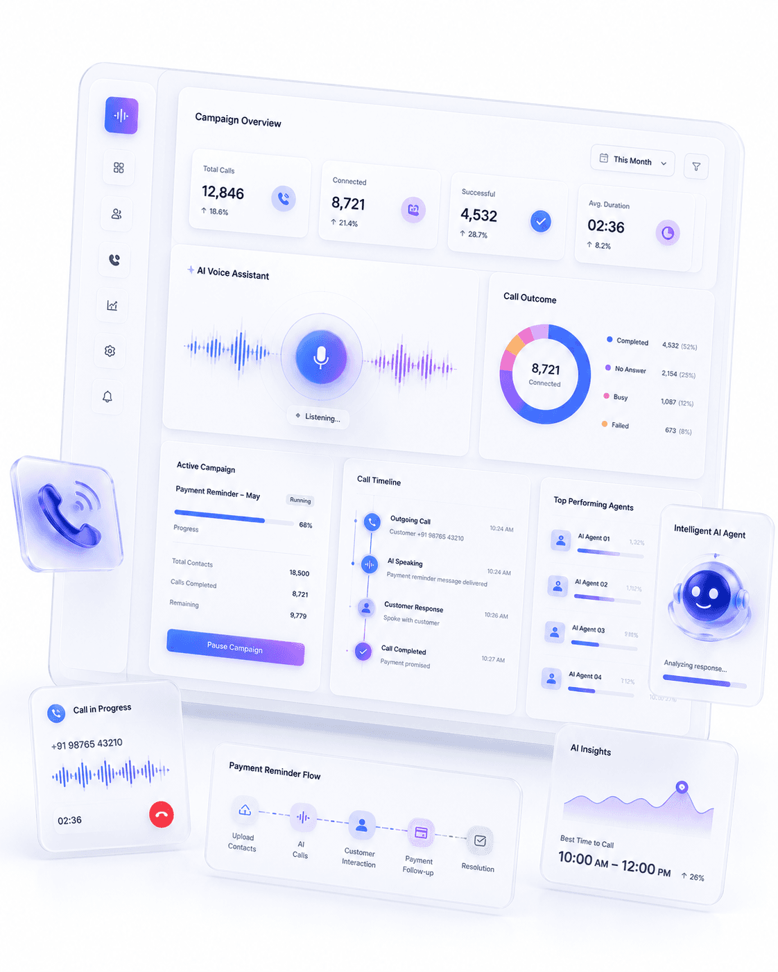 AI Voice Agent product preview